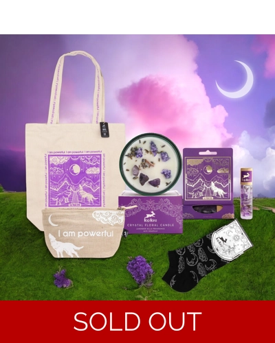 Hop Hare Mystical Essential Kit Candle-Bag-Socks-roll on Deoderant